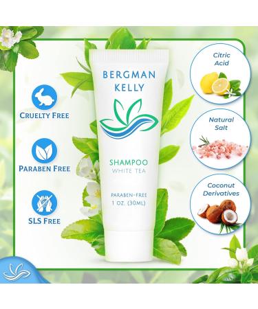 BERGMAN KELLY Rectangular Hotel Soap Bars Shampoo & Conditioner Set - White Tea 1 oz (150 pc) - Mini Travel Toiletries & Bulk Amenities - Buy Online on GoSupps.com