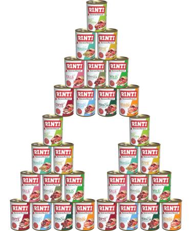 Rinti connoisseur 400g Mix |Guaranteed 10 varieties Mix - available as 10 20 or 30x 400g |Cereal -free dog food wet feed (30 400g) 400 g (30 pack) 30