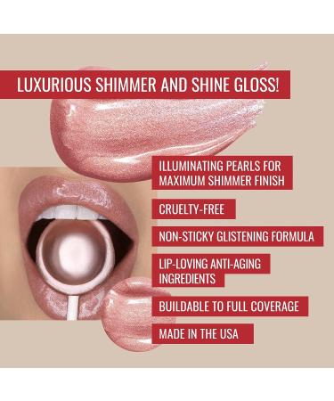 Runway Rogue LuxGloss High-Pigment Shimmer Rose-Pink Lip Gloss - Strike a Pose 1 Fl Oz - Buy Online on GoSupps.com