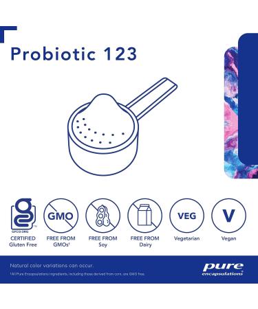 Pure Encapsulations - Probiotic 123 - Pediatric Dairy Free & Soy Free Formula to Support Gastrointestinal and Immune Health - 60 Grams Powder - Buy Online on GoSupps.com