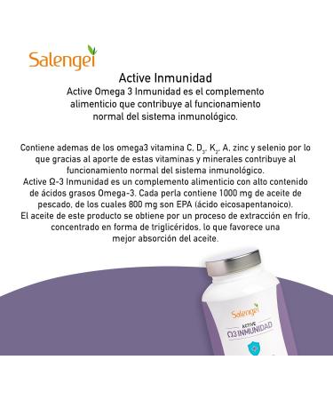 Salengei Active Omega 3 Immunity 60 parels - Buy Online on GoSupps.com