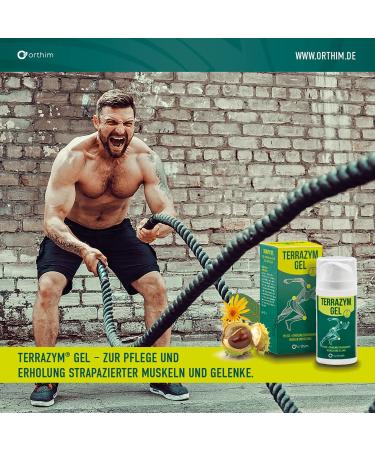 Terracym Gel 100g - Fast Muscle & Joint Recovery with Arnica & Campher | 100% Vegan Paraben-Free | Made in Germany - Buy Online on GoSupps.com