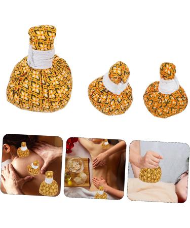 Amosfun 3-Pack Warm Roasted Wormwood Herbal Foot Massage Balls - Natural Heat Compress for Spa Therapy - Buy Online on GoSupps.com