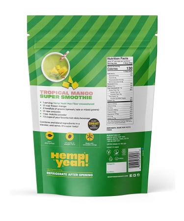 Manitoba Harvest Hemp Yeah! Organic Max Fiber Protein Powder - 32oz, 13g Fiber & Protein, Keto-Friendly, Unsweetened, Non-GMO - Buy Online on GoSupps.com