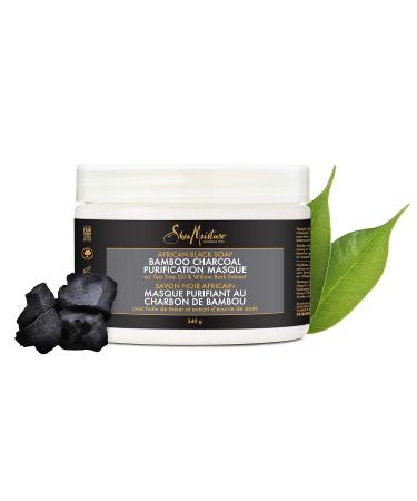 SheaMoisture African Black Soap Bamboo Charcoal Masque - Purification Hair Treatment 12oz | International Shipping Available - Buy Online on GoSupps.com