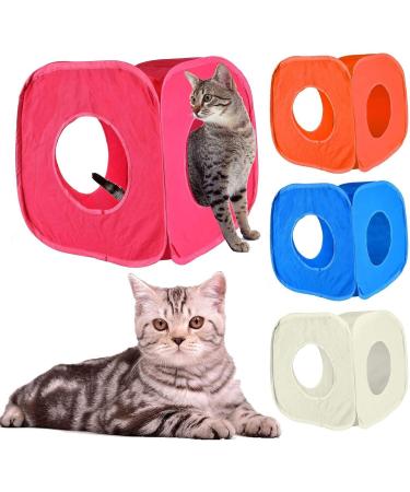 Pet Living Pop Up Cat Kitten Play Cube Fun Strong Box For Cat Rabbit Toy (Orange) - Buy Online on GoSupps.com