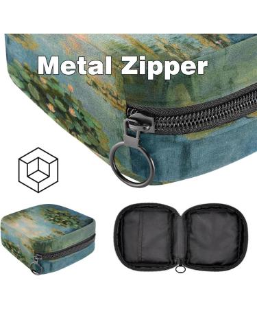 MUOOUM Storage Bag for Women's Bandages - Palm Leaves & Pineapple Patterns | Portable Menstrual Cup & Breastfeeding Holder - Perfect for Girls & Teenagers - Buy Online on GoSupps.com