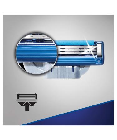 Gillette Mach3 Turbo Replacement Blades - 12 Pack for Men's Razors | Blades Harder Than Steel | Buy Internationally - Buy Online on GoSupps.com