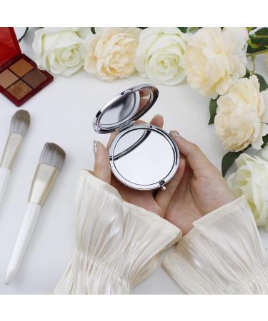2 Pack Bride Tribe Crystal Compact Makeup Mirrors - Bachelorette Party & Bridesmaid Proposal Gifts (Champagne) - Buy Online on GoSupps.com