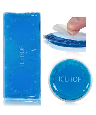 ICEHOF self -adhesive cooling pads for unrestricted freedom of movement - 3 -set adhesive gel compresses cooling pad cooling compress - in the event of injuries swelling tension - reusable - Buy Online on GoSupps.com