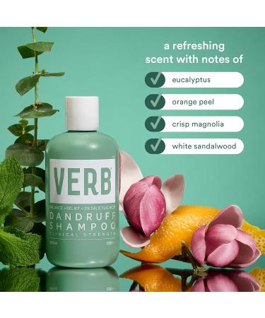 VERB Dandruff Shampoo - Magnolia & Eucalyptus 8 Fl Oz | Best Anti-Dandruff Solution for Healthy Scalp | International Shipping Available - Buy Online on GoSupps.com