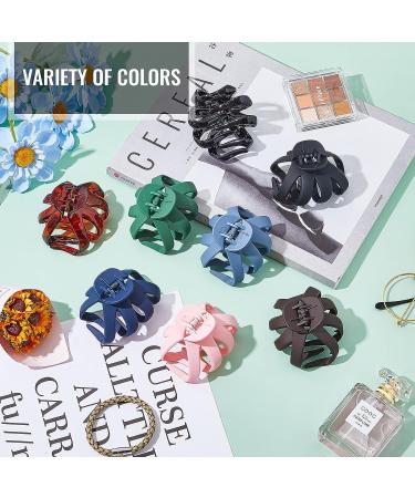 8-Piece Matte Big Octopus Hair Clips - Large Grip Spider Claw Clips for Women and Girls - Buy Online on GoSupps.com