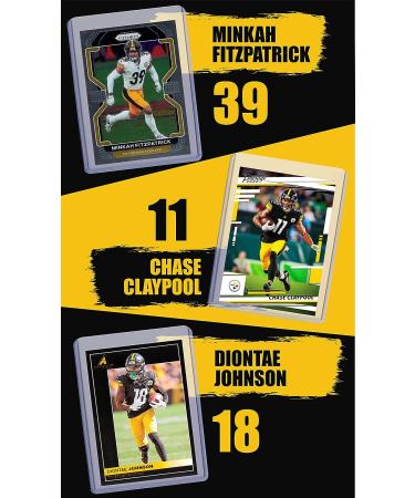 Pittsburgh Steelers Assorted Football Stars & Legends Trading Card Bundle w/ Roethlisberger, Harris, Claypool & More + Wristbands - Buy Online on GoSupps.com