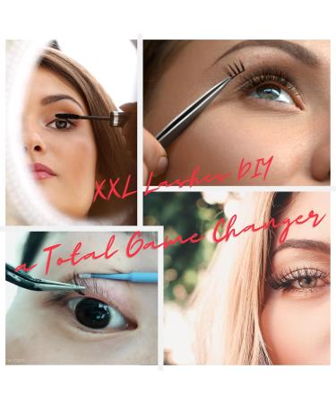 DIY Eyelash Extension Kit | XXL Cluster Lashes Set | 144 Eyelashes Bond Sealer Remover Applicator Included - Buy Online on GoSupps.com