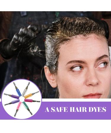 Lurrose 8 Colors Temporary Hair Chalk - Quick Drying Halloween Hair Dye Cream & Brush - Perfect Gifts for Girls & Children - Buy Online on GoSupps.com
