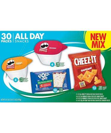 Kellogg's All Day Snacks Variety Pack - 30 Lunch & Office Snacks for Kids - 34.5oz Box - Buy Online on GoSupps.com