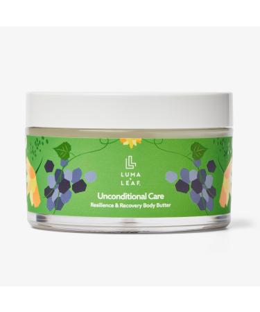 LUMA & LEAF Unconditional Care Body Butter 5 FL Oz - Resilience & Recovery Body Cream - Natural Formula with Tasmanian Pepperberry Grapeseed Oil Shea Butter and Prickly Pear