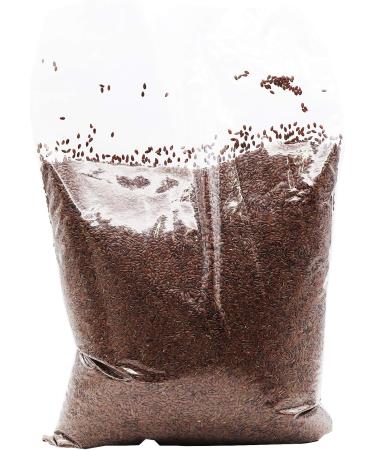 Oltresole Organic flax seeds 3 kg Raw fatty seeds whole and dark rich in minerals and fiber ideal for healthy recipes source of omega-3 100% natural - Buy Online on GoSupps.com