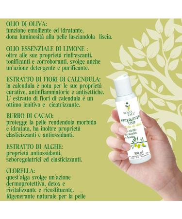 Facial cleanser for oily and normal skin - nourishing and revitalizing with extra virgin olive oil - 100 ml - Cleansing milk - Gentle face and eye makeup remover - Buy Online on GoSupps.com