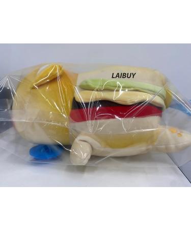 LAIBUY Hamburger Cat Plush Pillow - Soft Kawaii Anime Stuffed Animal Toy for Kids, Boys, Girls - Cute Hugging Pillow - Ideal Birthday & Christmas Gift (Orange) - Buy Online on GoSupps.com