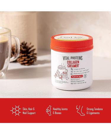 Vital Proteins Collagen Creamer Peppermint Mocha - 7.09 oz (201 g) | Keto & Dairy-Free Coffee Creamer - Buy Online on GoSupps.com