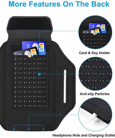 Waterproof Cell Phone Bag for Jogging | Adjustable Arm Strap for iPhone 15/14/13/12/11 Pro Max & Galaxy S23 Ultra - Black-B - Buy Online on GoSupps.com