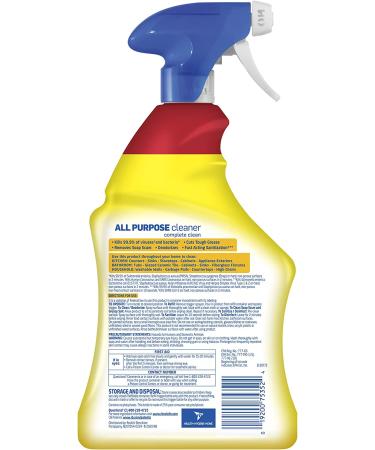 Lysol Lemon Breeze Scent All-Purpose Cleaner 32oz - Sanitizing Disinfectant Spray for Cleaning and Deodorizing - Buy Online on GoSupps.com