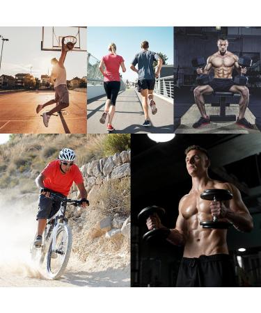 Roxdme 2 Pack Men's 3/4 Compression Capri Tights Pants - Black/White - Medium - Buy Online on GoSupps.com