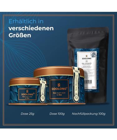 Soolong See China No12 Oolong Tea - Premium Dark Oxidized Loose Leaf - Powerful & Earthy Flavor - 100g Can - International Shipping Available - Buy Online on GoSupps.com