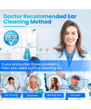 Ear Wax Removal Kit | Manual Ear Irrigation System for Adults & Kids | Includes Basin, Towel, and 31 Disposable Tips - Buy Online on GoSupps.com