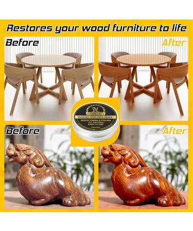 Beeswax Furniture Polish 2 Pack - Wood Seasoning & Waterproof, Food Safe & Repair - Includes Towel - Yellow - Buy Online on GoSupps.com