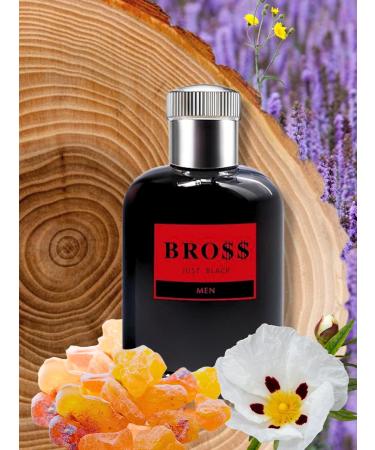 BRO$$ JUST BLACK MEN EAU DE PARFUM 3.4 FL. Oz. Aromatic fragrance for men. - Buy Online on GoSupps.com