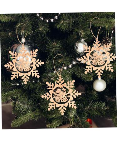 COHEALI 1 set Decorative Graffiti Themed Design Suspending Pendants Chip Pendant Painting Christmas Beige 7.80X7.80X0.20CM - Buy Online on GoSupps.com