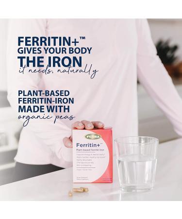 Flora Ferritin+ Plant-Based Iron - 30 Vegan Delayed Release Capsules - Buy Online on GoSupps.com