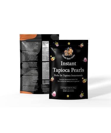 Instant Tapioca Pearls for Bubble Tea | Brown Sugar Flavor Quick-Cook Boba for Authentic Bubble Tea at Home | Ready in 3 Minutes (500 Gram)