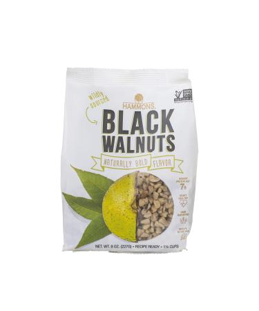 Hammons Black Walnuts, Recipe Ready, 8 oz, Highest Protein Nut, Heart Healthy, Non-GMO, Naturally Gluten-Free, Top Keto Nut 8 Ounce (Pack of 1) Recipe Ready