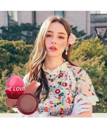 Blush Palette Long-Lasting Blushing Cream for Natural Makeup Cheeks Eyes Face Blusher Makeup Supplies for Shopping Home Working Dating Traveling Gathering Hondony 03# Dry Rose - Buy Online on GoSupps.com