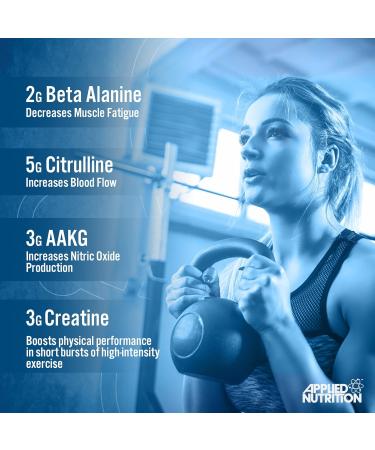 Applied Nutrition Pump Zero Pre Workout - Caffeine Free Energy & Performance (375g - 25 Servings) - Icy Blue Raz Flavor - Buy Online on GoSupps.com