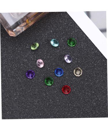 Zerodeko 100 Pcs Jewelry Decoration Treasure Jewelry Diamond Acrylic Beads Faux Simulated Diamond Album Pendant Acrylic Glass Diamond for Nail Art Home Decor Glass Decor Wedding Rhinestones As Shown M - Buy Online on GoSupps.com
