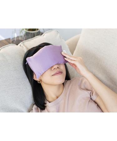 Inner Peace Eye Pillow - Lavender Aromatherapy Relaxation Mask for Yoga, Meditation, and Sleep - Velvet Lavender - 1 Pack - Buy Online on GoSupps.com