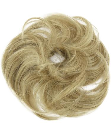 CAISHA Blonde Synthetic Hairpiece Scrunchie | Slightly Wavy Updo | G29B Blonde #25 - Buy Online on GoSupps.com