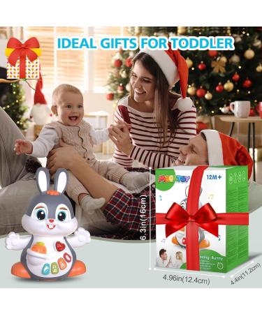 Moontoy Baby Music Toy - Interactive Rabbit Toy for 1-2 Year Olds Learning & Crawling Fun with Music & Light - Perfect Gift for Boys & Girls - Buy Online on GoSupps.com