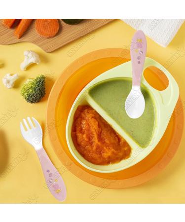 Pepa Pig Baby Spoon Fork Set - BPA Free, Reusable, 12.5cm | Baby Weaning & Training Kids Tableware | Pink, 2pcs - Ideal for Girls 6+ Months - Buy Online on GoSupps.com