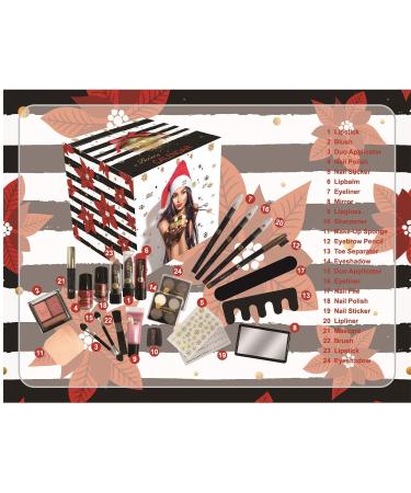 Accentra Cosmetics Advent Calendar | 24 Nail & Makeup Essentials for Teen Girls & Women | International Shipping - Buy Online on GoSupps.com