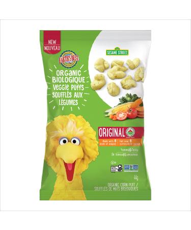 Earth's Best Organic Puffs Garden Veggie Original Corn Puffs 44 g. (Pack of 4)