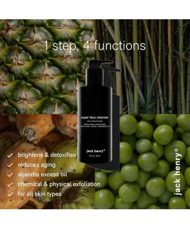 Jack Henry Hydrating Facial Cleanser - Kakadu Plum & Hyaluronic Acid - Exfoliating Creamy Face Cleanser (6.6 fl oz) - International Shipping Available - Buy Online on GoSupps.com