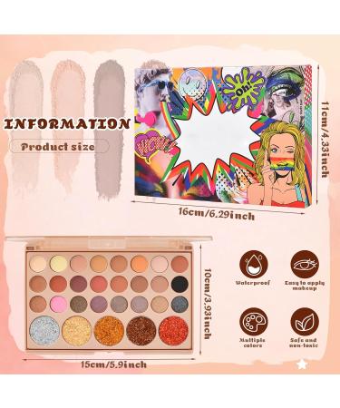Kaslaider Eyeshadow Palette 29 Colors Highly Pigmented Eye Makeup Palettes Glitter Matte Eyeshadow Makeup Palette Eye Makeup Palettes Makeup Box for Women and Girls C - Buy Online on GoSupps.com