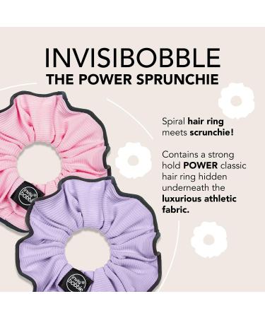 Invisibobble Sprunchie Spiral Hair Ring - Donut Run with Scissors - Athleisure Duo- Scrunchie Stylish Bracelet Strong Elastic Grip Coil | Gentle for Thick Hair With Night Reflective Trim - Buy Online on GoSupps.com