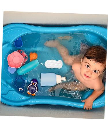 FRCOLOR 10 Pcs Bath Sponge Set - Soft Shower Scrubber for Women Kids & Babies | 3D Absorbent PVA Bathing Sponges - Ideal for Body Cleaning & Back Washing - Buy Online on GoSupps.com