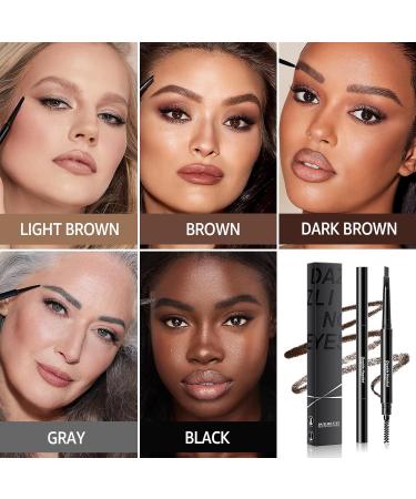 Shop Waterproof Brown Eyebrow Pencil - Long-Lasting & Smudge-Proof Makeup with Multi-Function Brush for Natural Brows - Buy Online on GoSupps.com